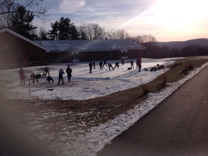 Hockey Rink at Camel's Hump Middle School in Richmond, Vermont